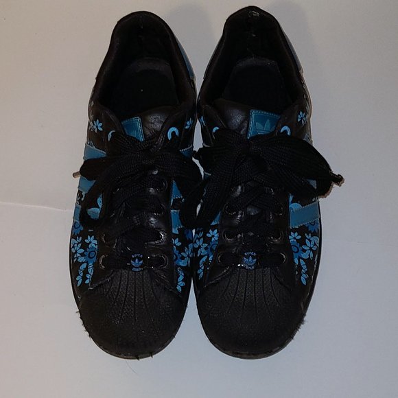 ADIDAS Originals Superstar 2-W Floral, Sz 9.5 RARE - Picture 3 of 4